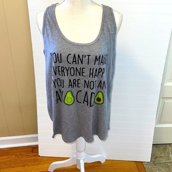 Instant Message Avocado Tank Size XL - Picture 1 of 4